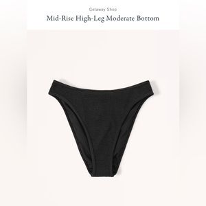 NWT Abercrombie and Fitch Black Triangle Bikini